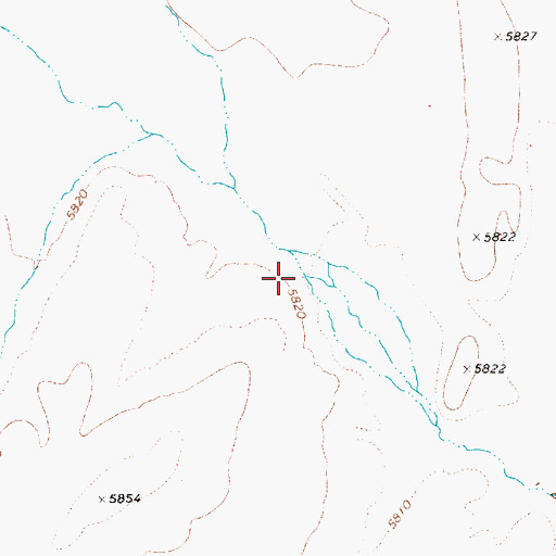 Topographic Map of Antelope Well, NV