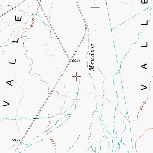 Topographic Map of Widow Smiths Creek, NV