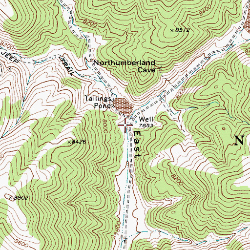 Topographic Map of Side Hill Spring, NV
