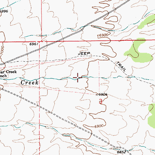 Topographic Map of Cottonwood Canyon, NV