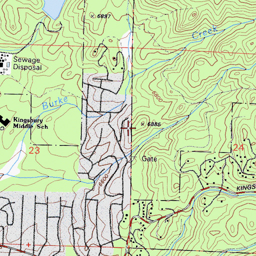 Topographic Map of Folsom Peak, NV