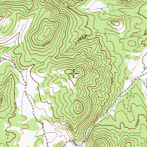 Topographic Map of Tod Wattle Summit, NV