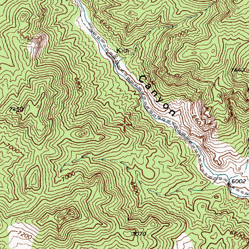 Topographic Map of Six Mile Canyon Spring, NV