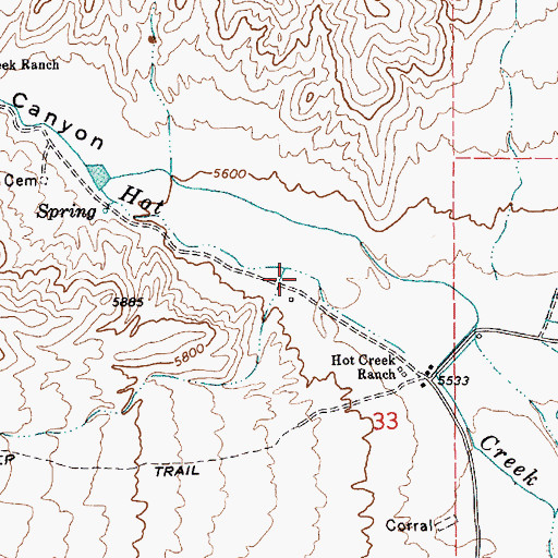 Topographic Map of Lower Town (historical), NV
