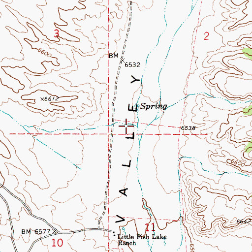 Topographic Map of Green Monster Creek, NV