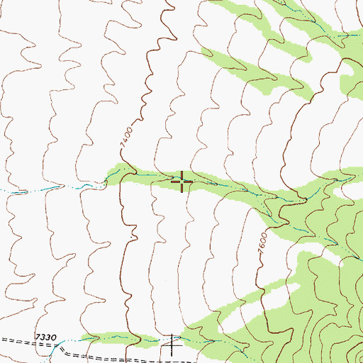 Topographic Map of Willow Spring, NV