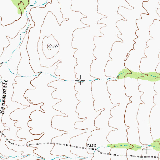 Topographic Map of Willow Spring Two, NV