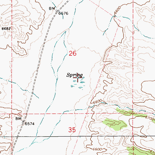 Topographic Map of Fish Springs, NV