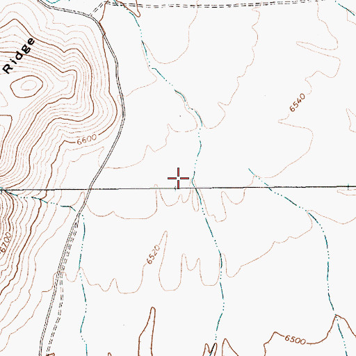 Topographic Map of Rock Spring, NV