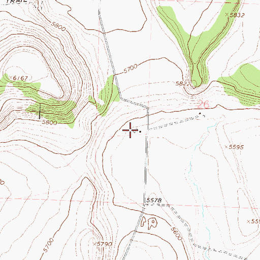 Topographic Map of Morris Ranch, NV
