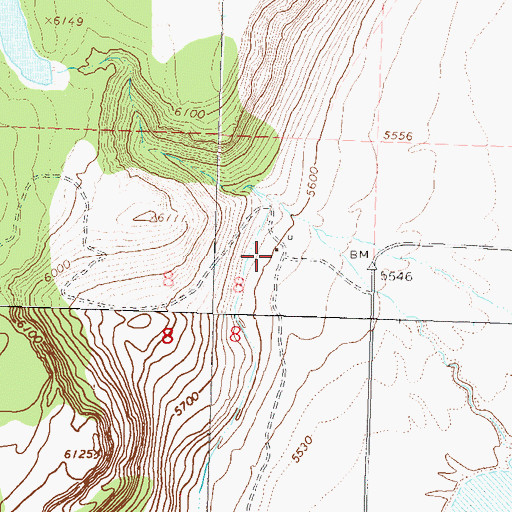 Topographic Map of Broyles Ranch, NV