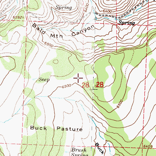 Topographic Map of Painted Point Range, NV