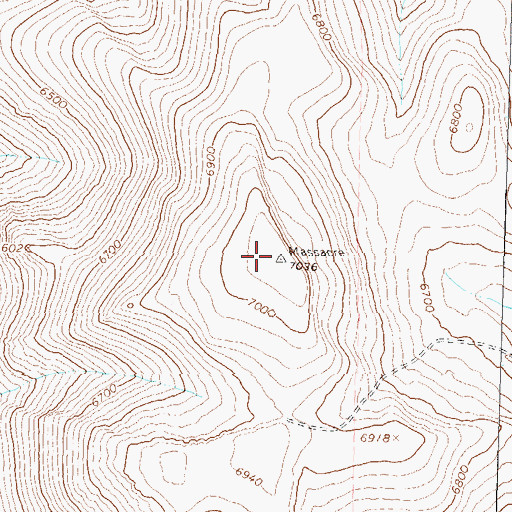Topographic Map of Lone Spring Mountain, NV