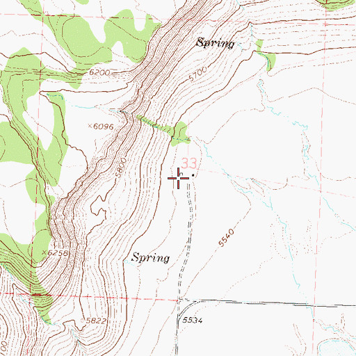 Topographic Map of Parry Ranch, NV