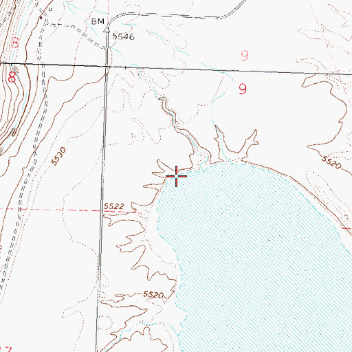Topographic Map of Berrey Brook, NV