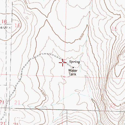 Topographic Map of Wild Horse Spring, NV