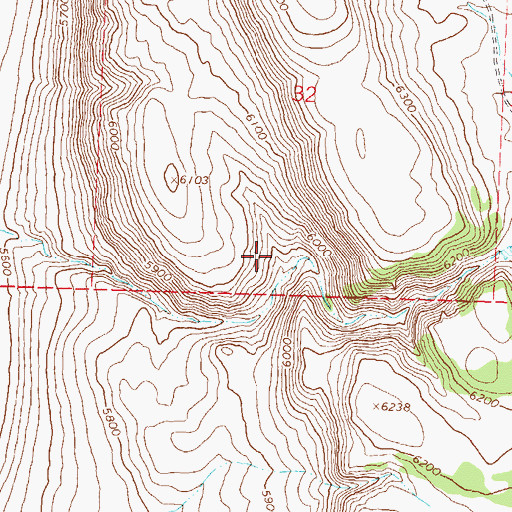 Topographic Map of Little Basin, NV
