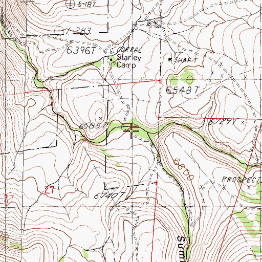 Topographic Map of South Fork Mahogany Creek, NV