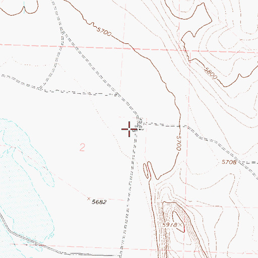 Topographic Map of Drown Ranch, NV