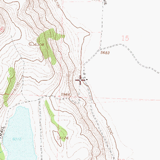 Topographic Map of Beulah (historical), NV