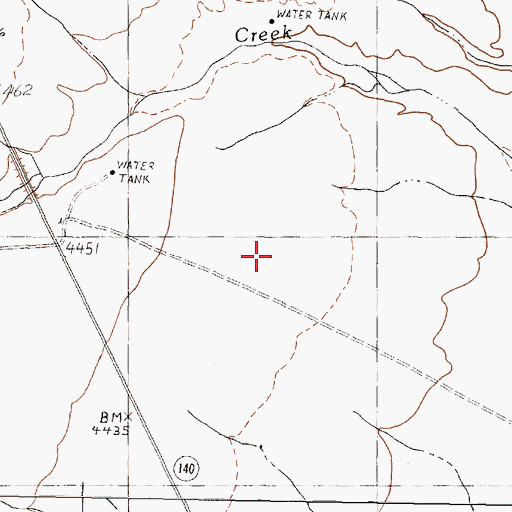 Topographic Map of Harden Lake, NV