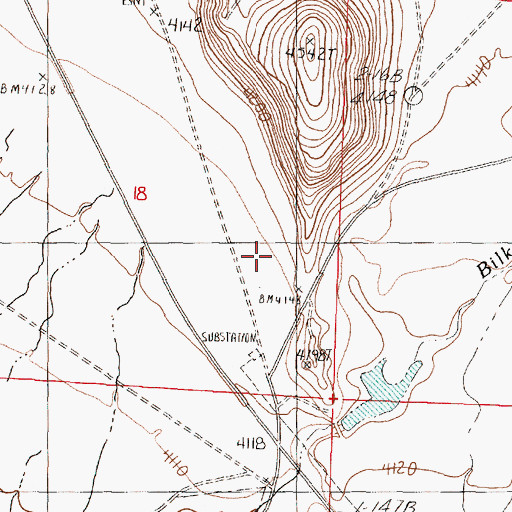 Topographic Map of Clarks (historical), NV