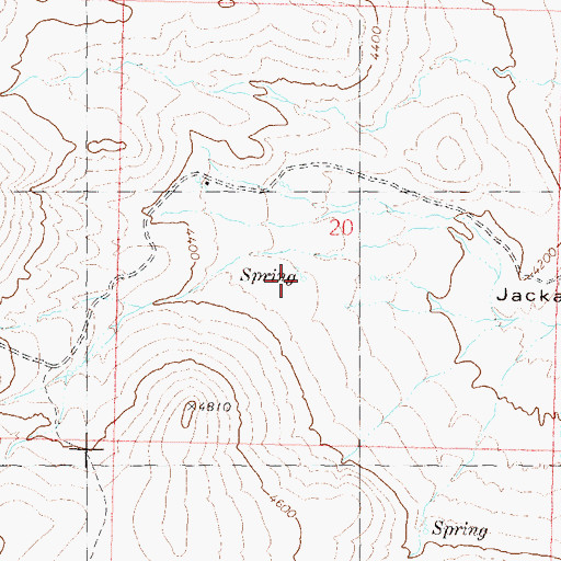 Topographic Map of Sheep Spring, NV