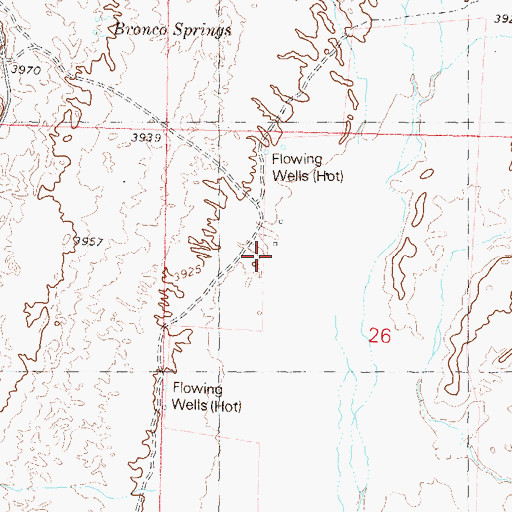 Topographic Map of Vogel Weiss Ranch, NV