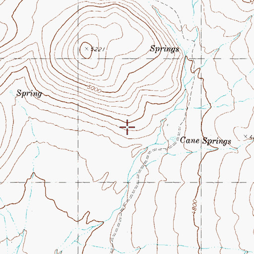 Topographic Map of King Spring, NV