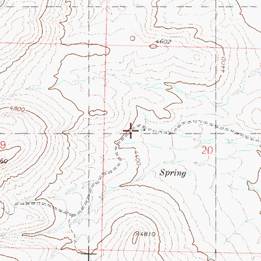 Topographic Map of Finley Ranch, NV