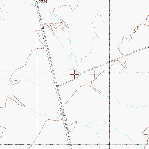 Topographic Map of East Creek, NV