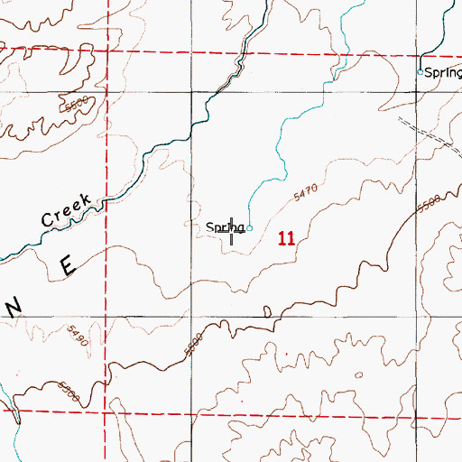 Topographic Map of Curlow Spring, NV
