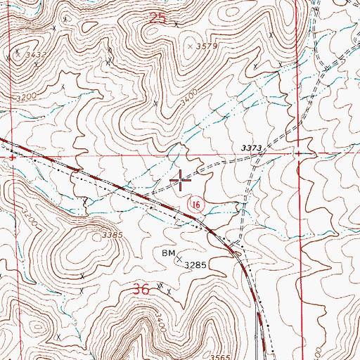 Topographic Map of Mineral Flat, NV