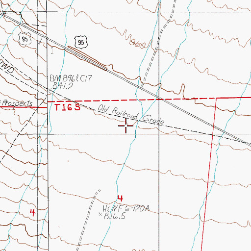 Topographic Map of Tie House (historical), NV