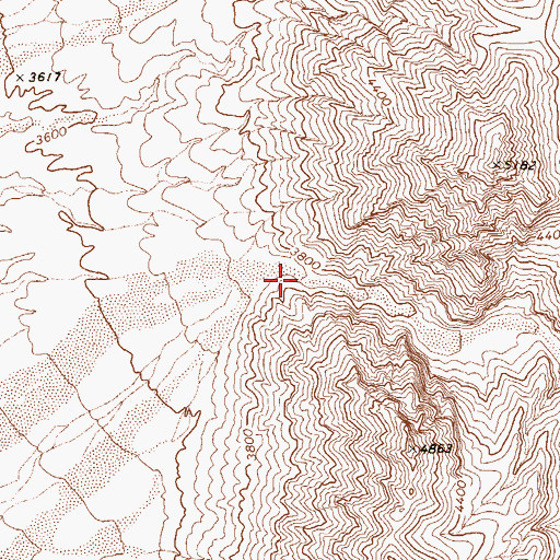 Topographic Map of Tim Springs Petroglyths, NV