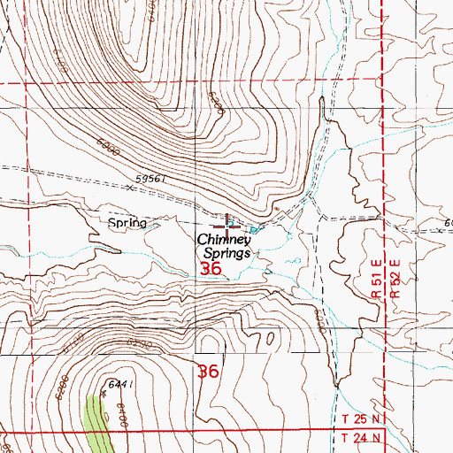 Topographic Map of Chimney Station (historical), NV