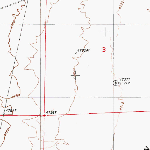 Topographic Map of Well Number Eight, NV