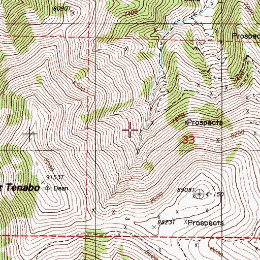 Topographic Map of Goyeneche Spring Number Six, NV