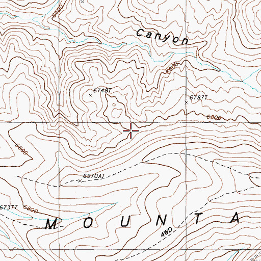 Topographic Map of Quartz Spring, NV