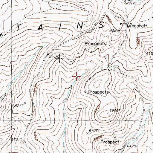 Topographic Map of Goyeneche Spring Number Two, NV