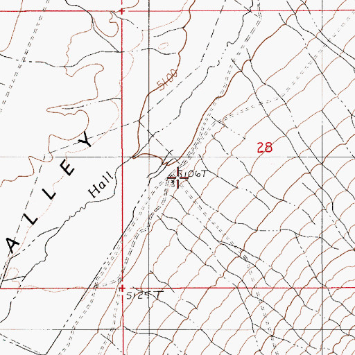 Topographic Map of Wholeys Well Number Three, NV