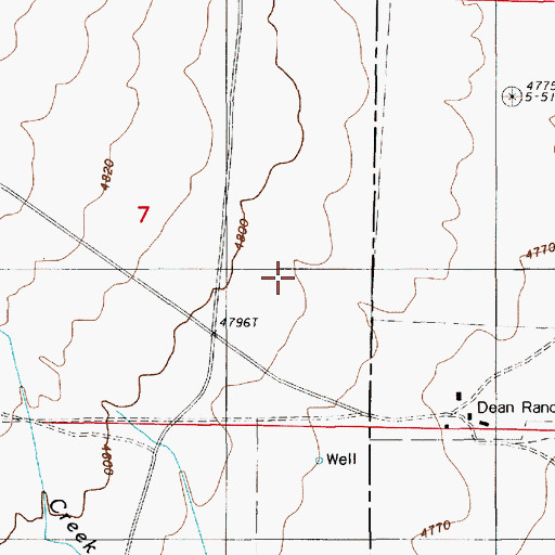 Topographic Map of Well Number Two, NV