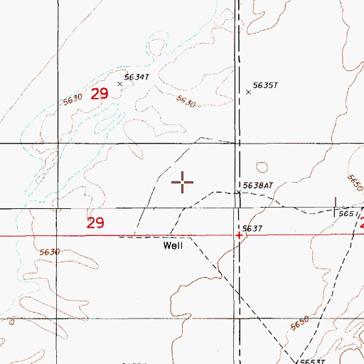 Topographic Map of Bauman Well Number One, NV