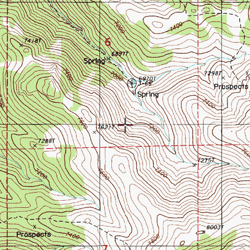 Topographic Map of Goyeneche Spring Number Ten, NV