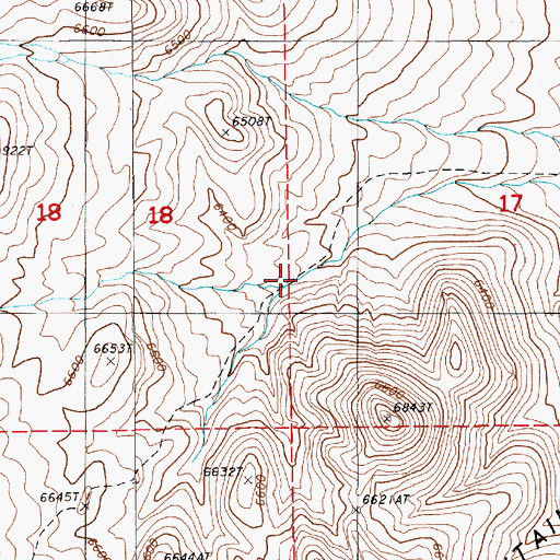 Topographic Map of Willow Spring, NV