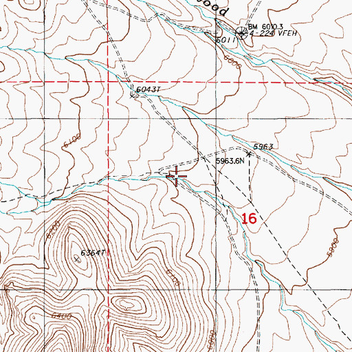Topographic Map of Blackpoint Spring, NV