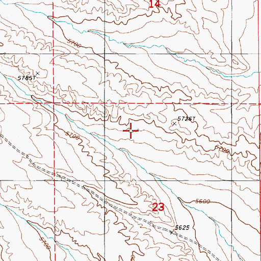 Topographic Map of Willow Spring, NV