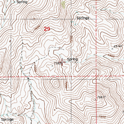 Topographic Map of Florio Spring Number Five, NV