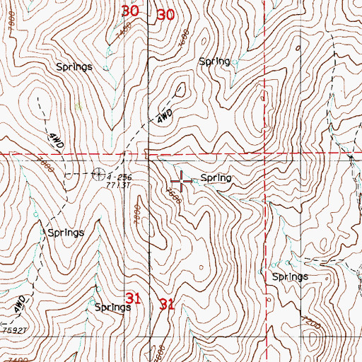 Topographic Map of Florio Spring Number Eight, NV