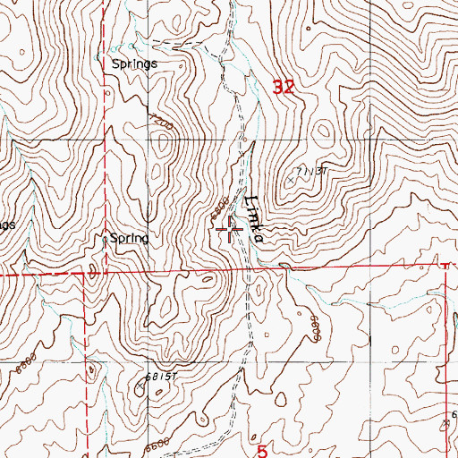 Topographic Map of Florio Spring Number Seven, NV